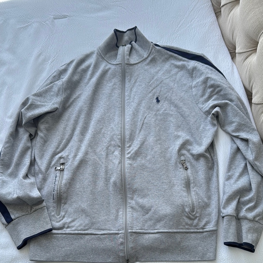 Ralph Lauren Heather Gray Zip-Up Jacket